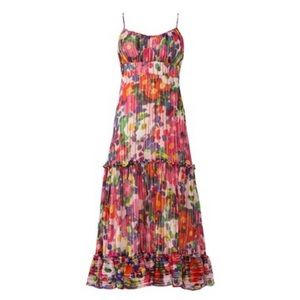 Saloni floral Bella dress 8 EUC